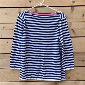 American Living Striped 3/4 Sleeve Top